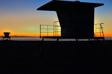 Lifeguard Tower at Night - Limited Edition 1 of 25 thumb