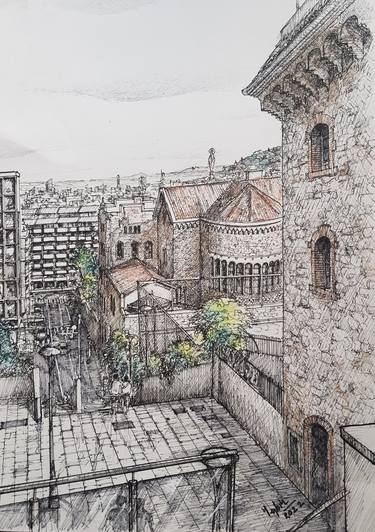 Original Landscape Drawings by Tejbir Singh