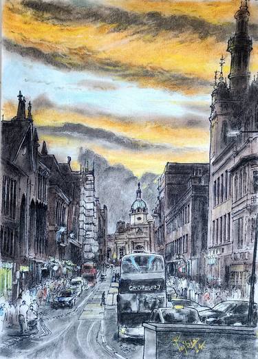 Original Illustration Landscape Paintings by Tejbir Singh