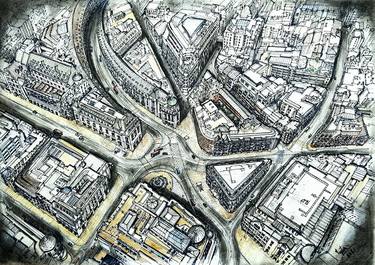 Aerial View of Piccadilly and Regent Street. thumb
