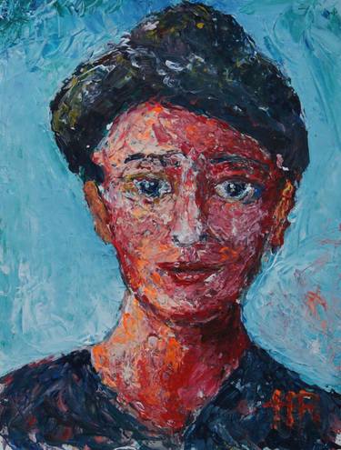 Original Expressionism Portrait Paintings by Herbert Ruf