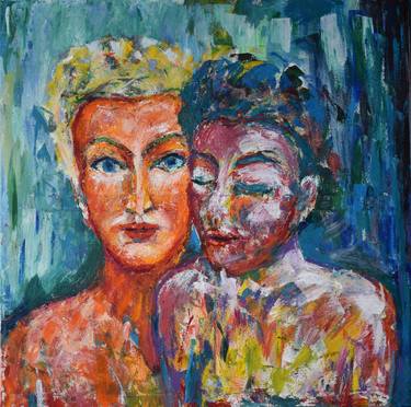 Original Expressionism Portrait Paintings by Herbert Ruf