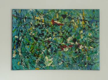 Original Abstract Painting by Millrace Hecks and C Mickle