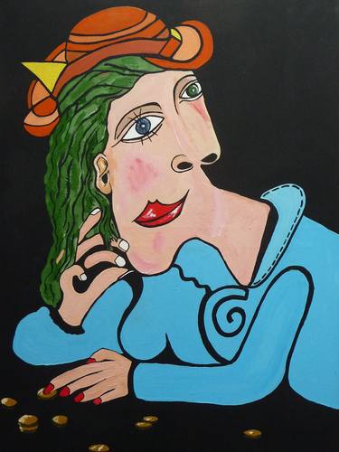 'Henrietta'  Pablo Picasso style by Millrace Hecks / C.Mickle thumb