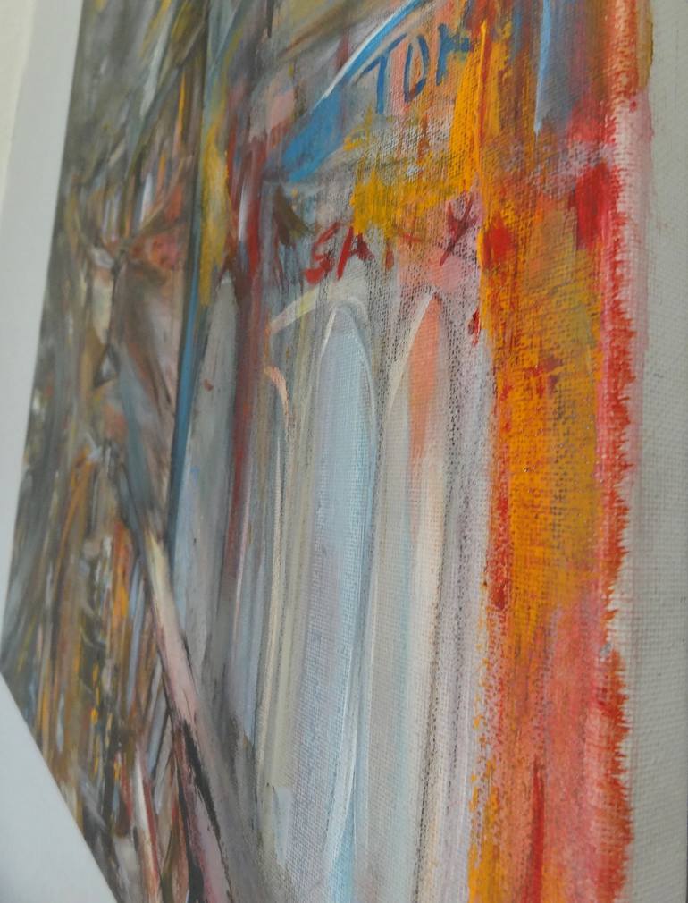 Original Abstract Cities Painting by Lilamani De Silva