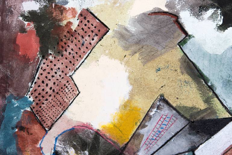 Original Abstract Expressionism Abstract Painting by Ruben Patella