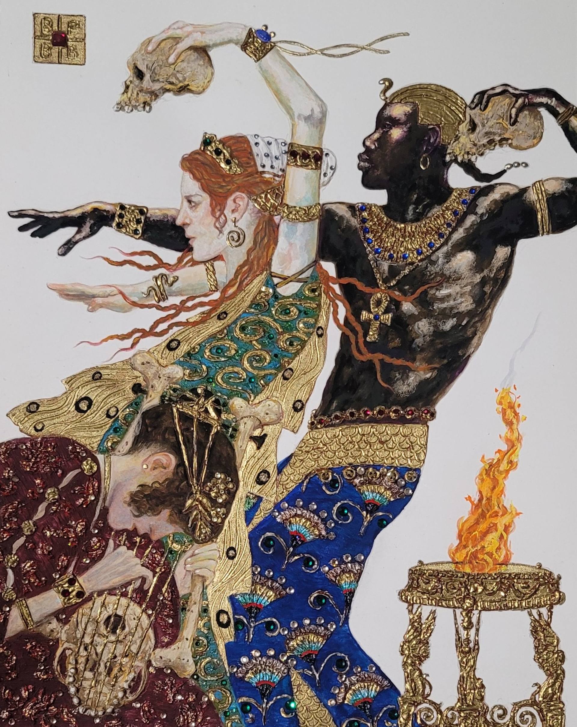 Danse Macabre Painting by B A H M A N | Saatchi Art
