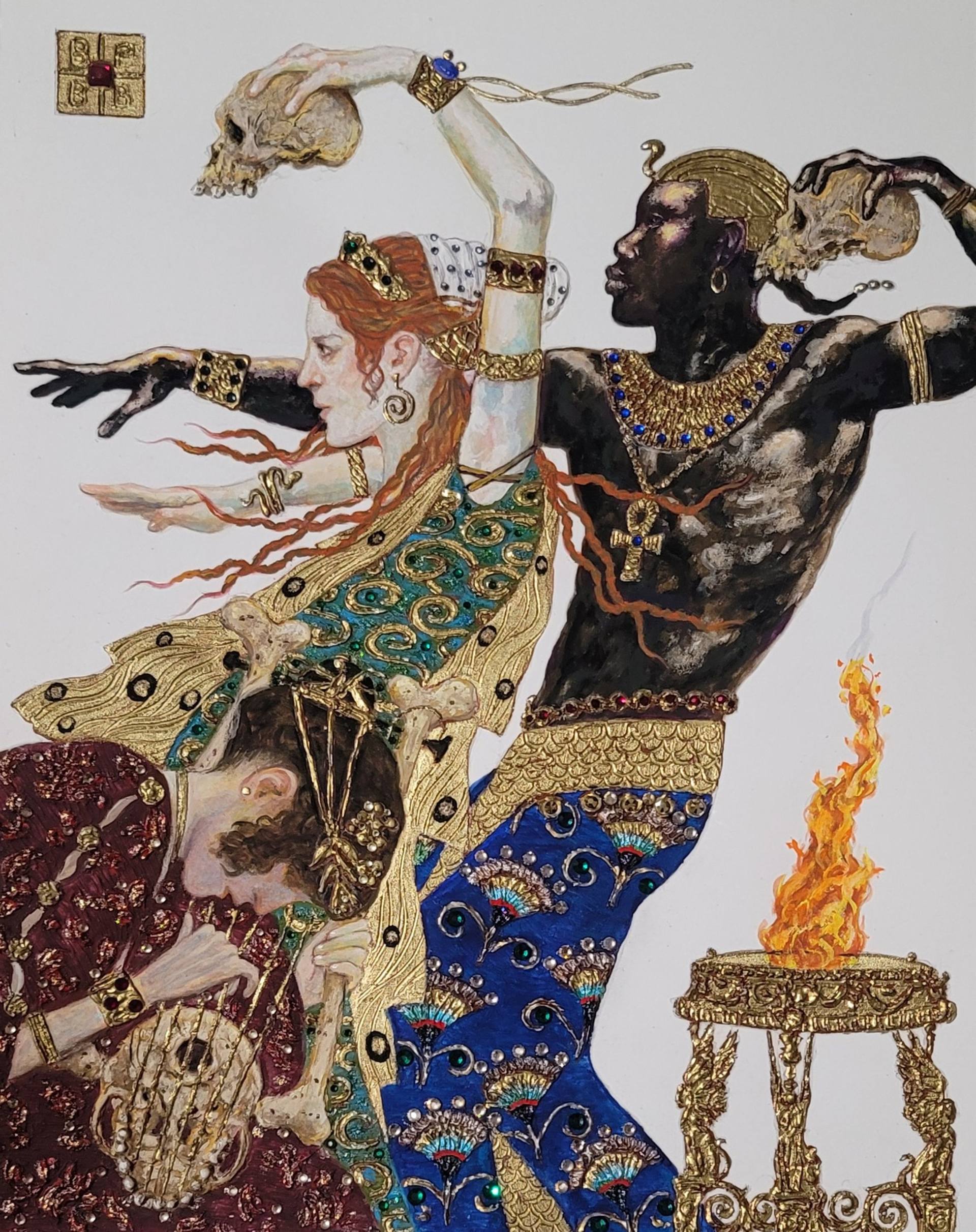 Danse Macabre Painting by B A H M A N | Saatchi Art
