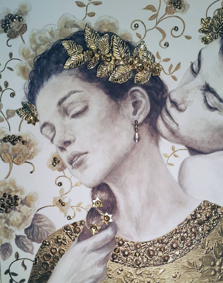 Original Figurative People Painting by B A H M A N