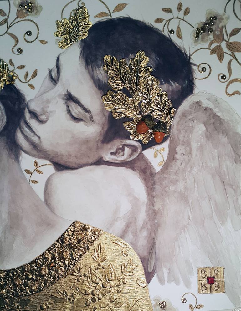 Original Figurative People Painting by B A H M A N