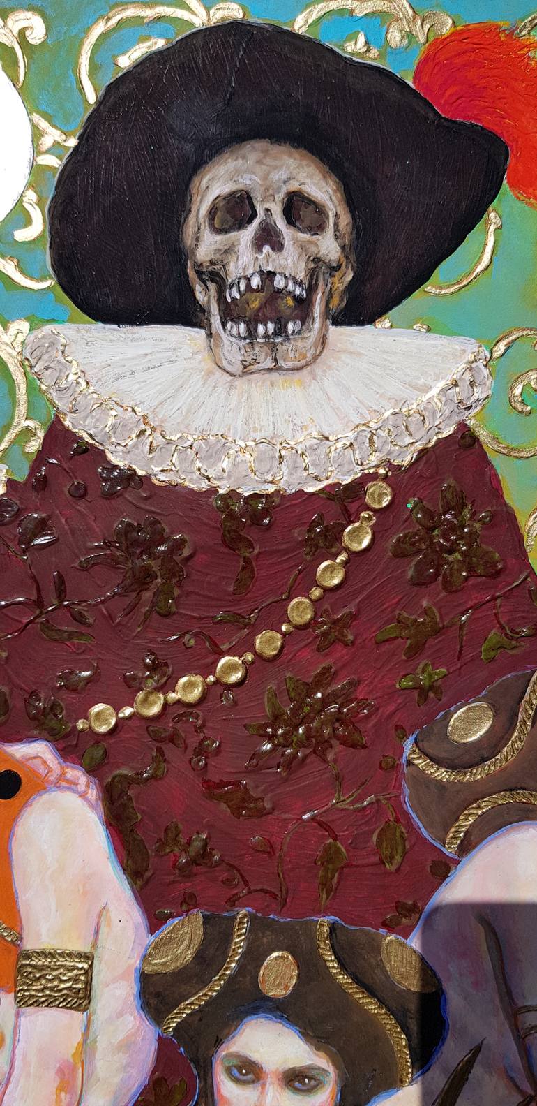 Original Figurative People Painting by B A H M A N