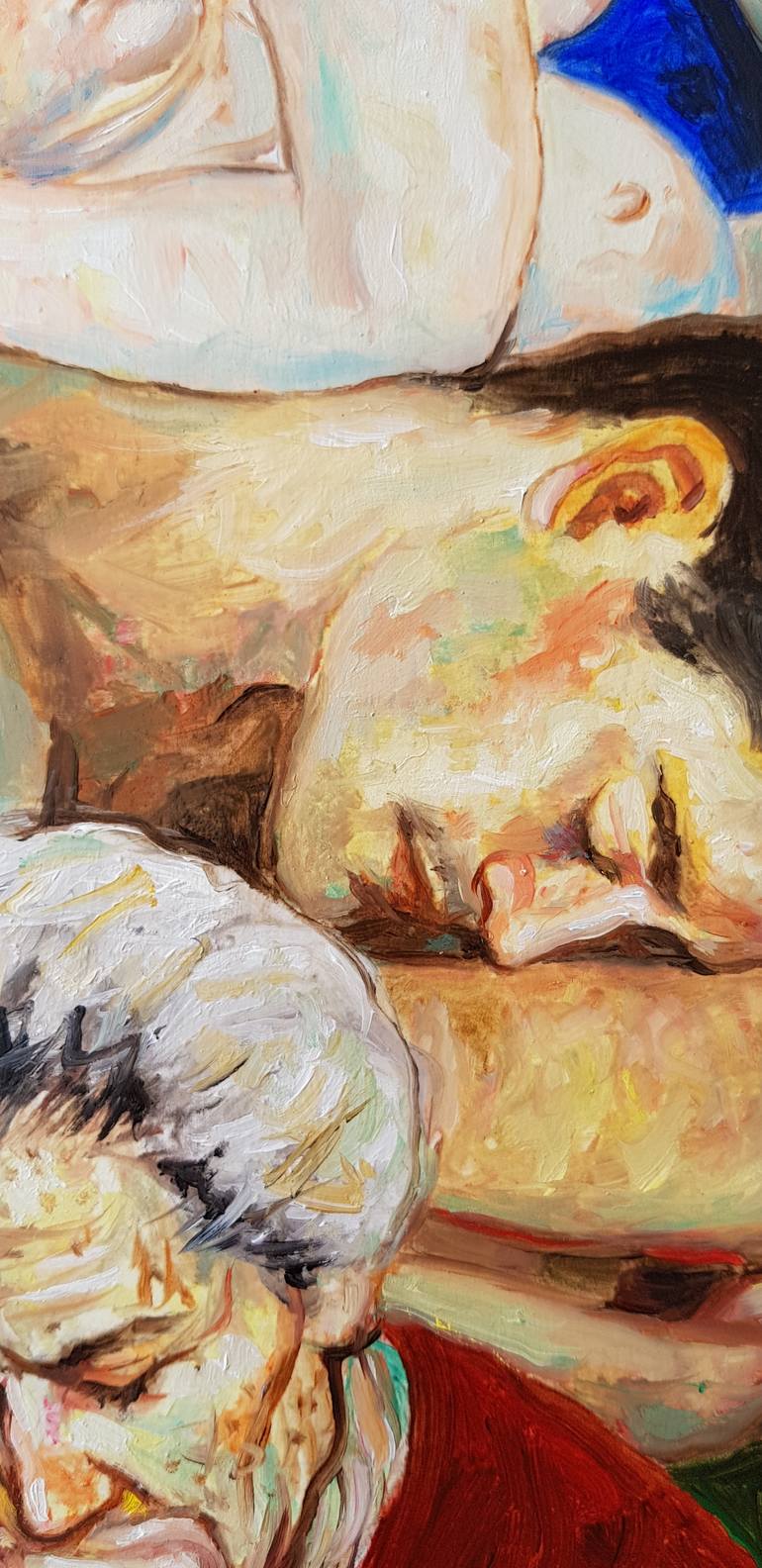 Original Figurative People Painting by B A H M A N