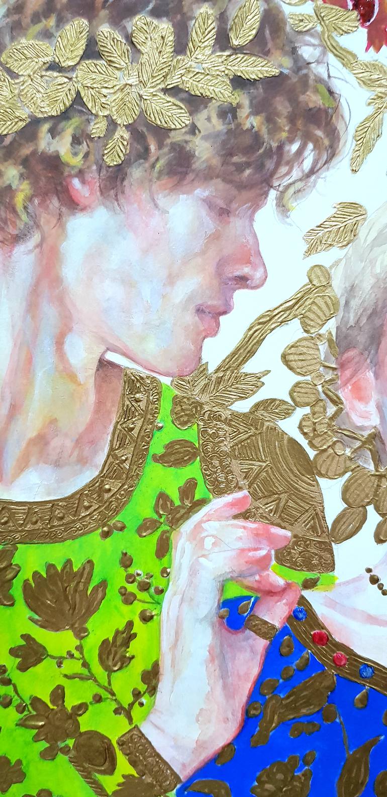 Original Figurative People Painting by B A H M A N