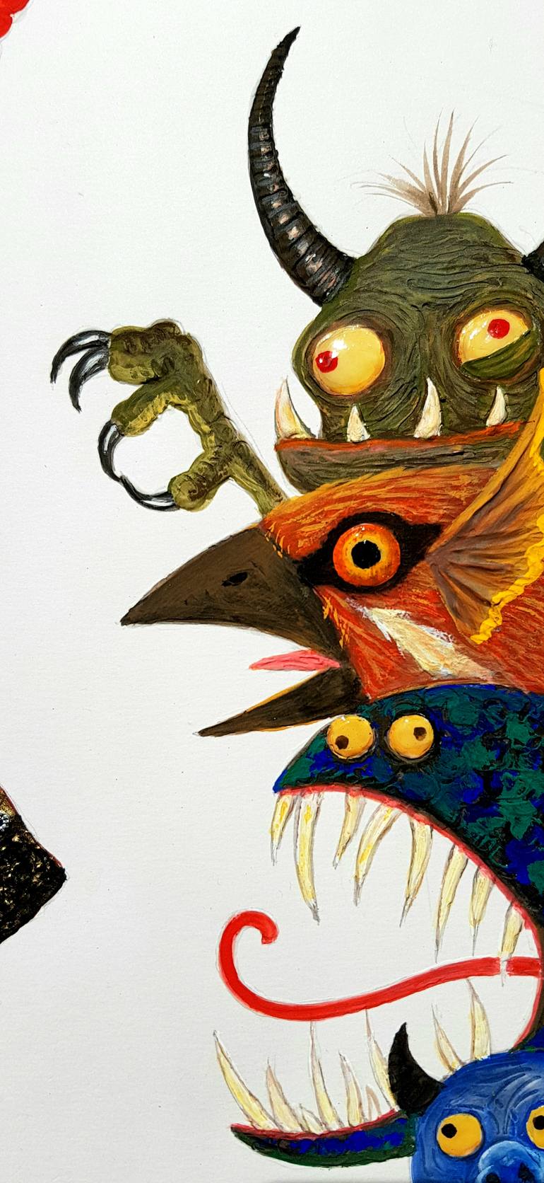 Original Figurative People Painting by B A H M A N