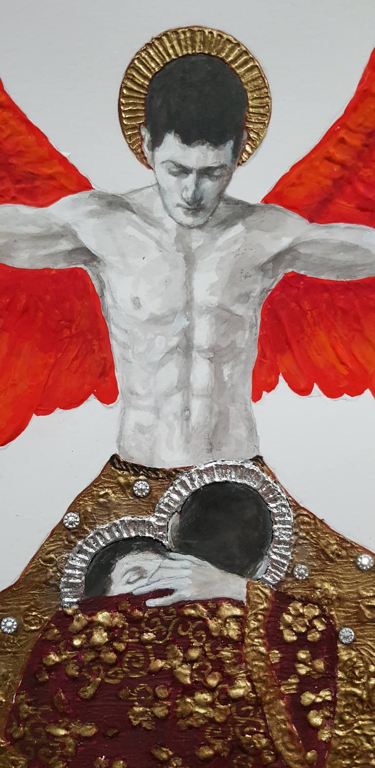 Original Figurative People Painting by B A H M A N