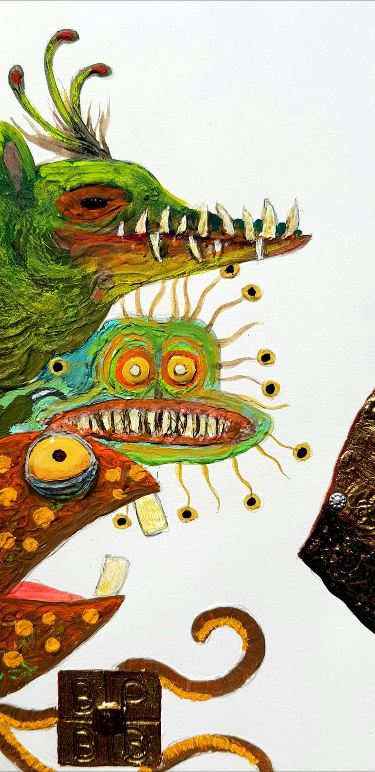 Original Figurative People Painting by B A H M A N