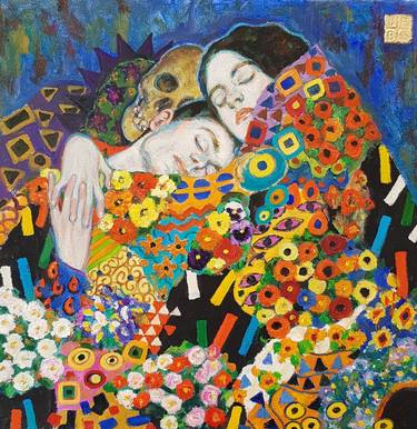 Saatchi Art Artist B A H M A N; Painting, “Death and the lovers” #art