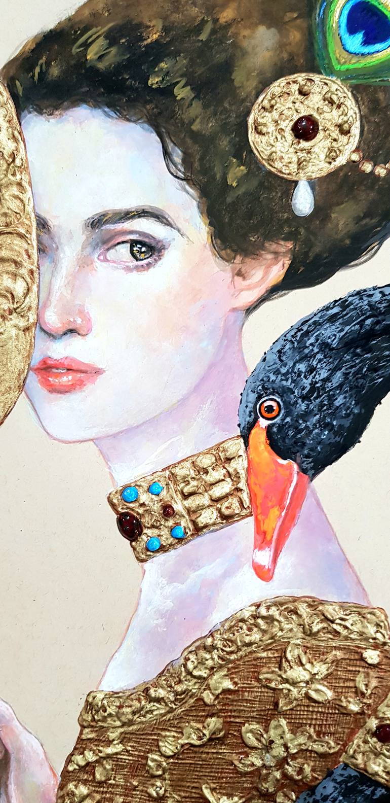 Original Figurative People Painting by B A H M A N