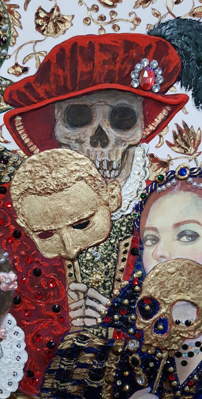 Original Fine Art People Painting by B A H M A N