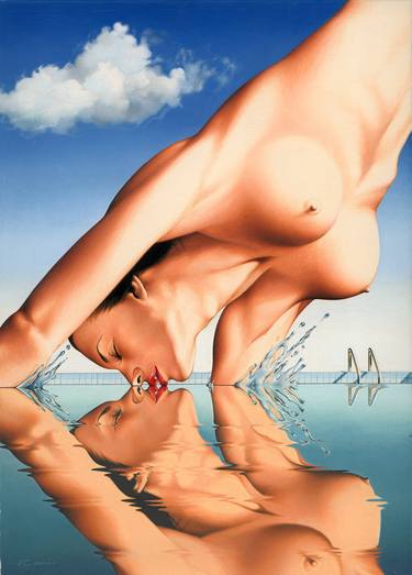 Print of Figurative Nude Paintings by Jeff Cummins