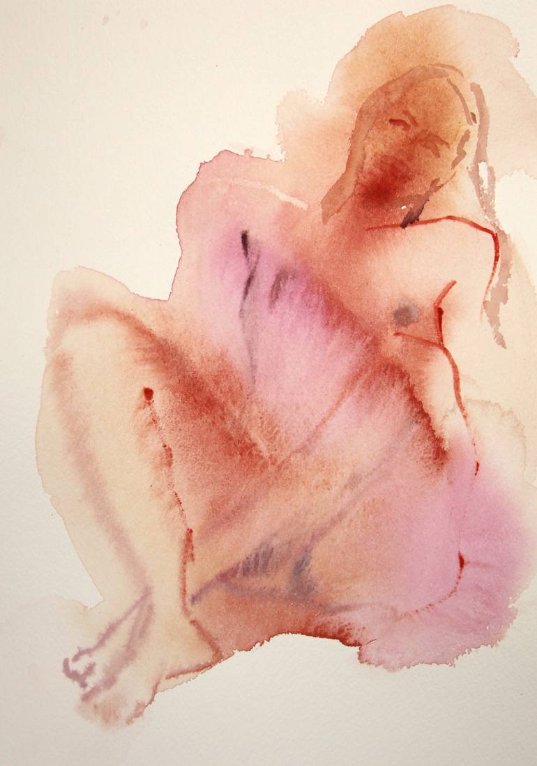 Original Abstract Nude Paintings by Maria Iciak