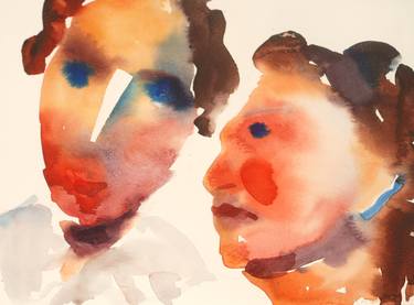 Print of Expressionism Portrait Paintings by Maria Iciak