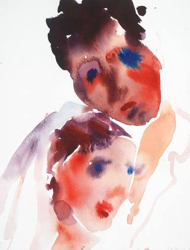 Print of Expressionism Portrait Paintings by Maria Iciak