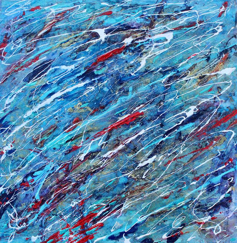 Original Abstract Expressionism Abstract Painting by Rachel Mccullock
