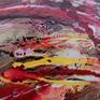 Innovative use of mixed media has been used to create this unique textural abstract. Painted onto 3 canvases, showcasing rich gold highlights and luminescent jewel colours. Signed on the reverse. Please note, the interior image is not precisely to scale.
This would make an ideal gift, and if desired, the artist is happy to provide a personalised calligraphic note or description if desired.