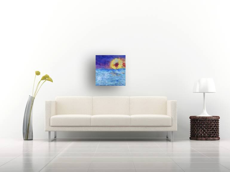 Original Abstract Seascape Painting by Rachel McCullock