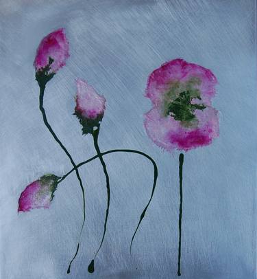 Print of Abstract Expressionism Floral Paintings by Rachel McCullock