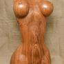 Torso sculpture. The embodiment of the modern beauty 90x60x90 reached with all possible means. Plastic surgery: breast implants, rib removal.
The actual measures of the sculpture are: breast - 92cm, waist - 55cm, hips - 96cm.
Made of local elm-tree "karagach" strong and dense brown-red wood, covered with natural wax.
Ready to ship in 4-7 business days due to the need of official permission to send an artwork abroad.