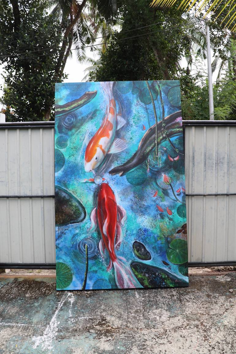 Original Abstract Painting by Kasun Wickramasinghe