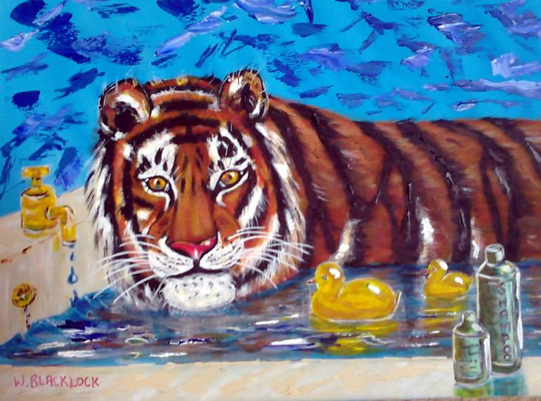 acrylic paintings of tigers