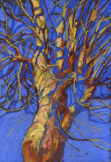 Original Impressionism Tree Drawings by Kira Sokolovskaia