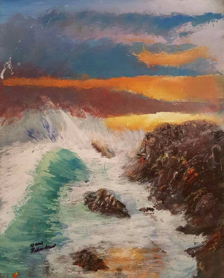 Side Wave Painting By Gene Robertson Saatchi Art