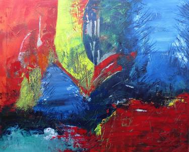 Original Abstract Nature Painting by Roshan Ara