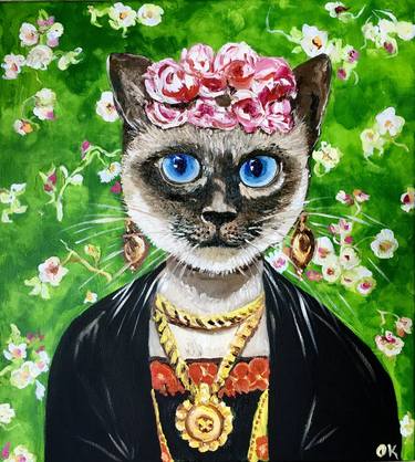 Original Cats Paintings by Olga Koval