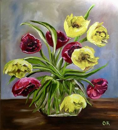 Original Impressionism Floral Paintings by Olga Koval