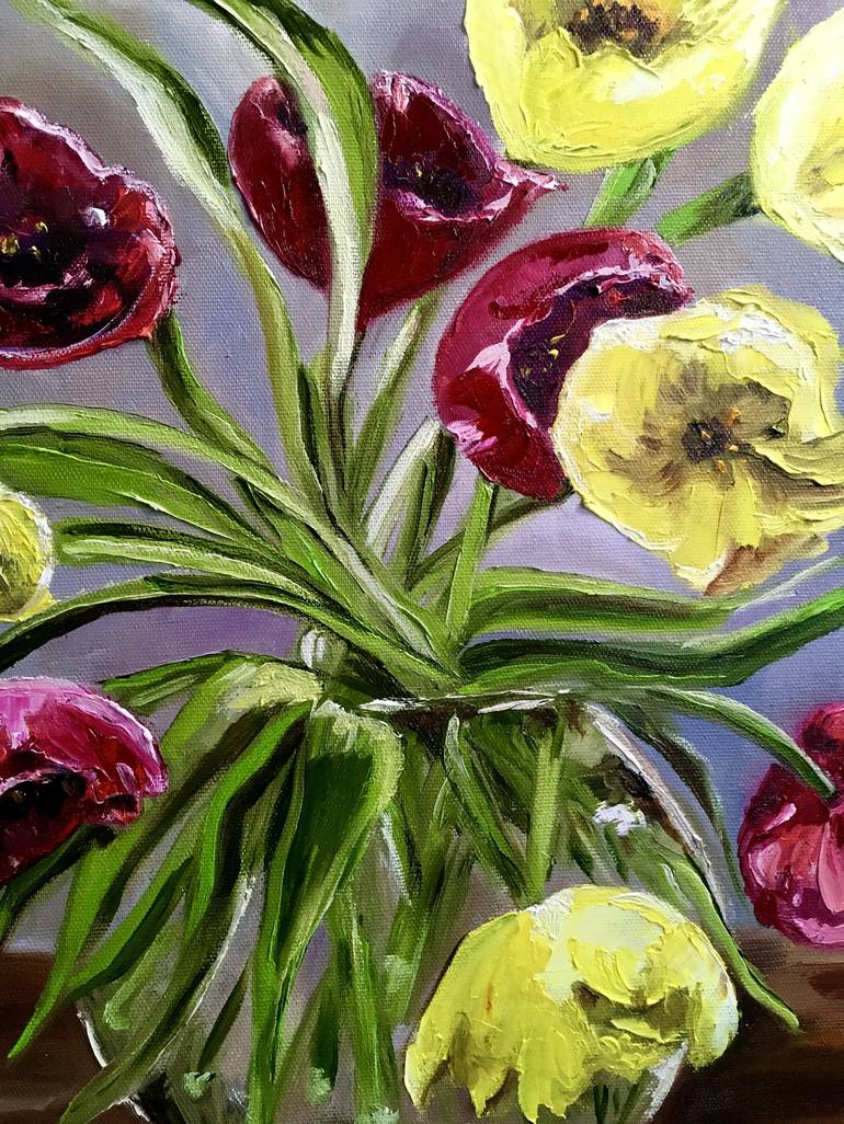 Original Contemporary Floral Painting by Olga Koval