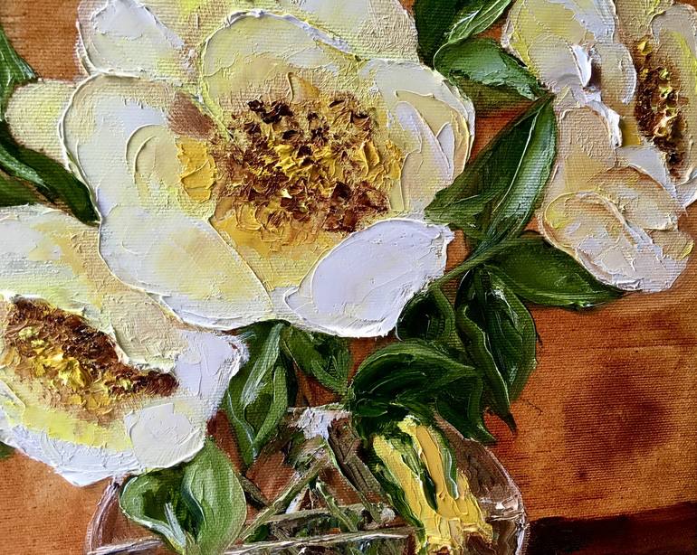 Original Floral Painting by Olga Koval