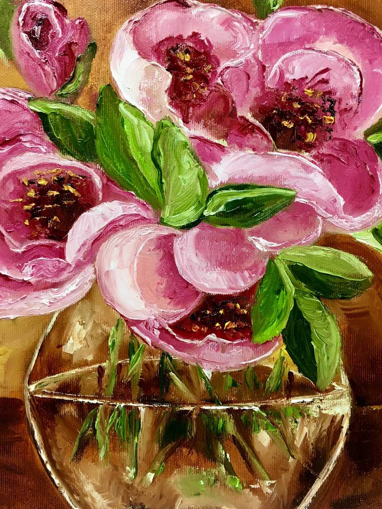 Original Contemporary Floral Painting by Olga Koval