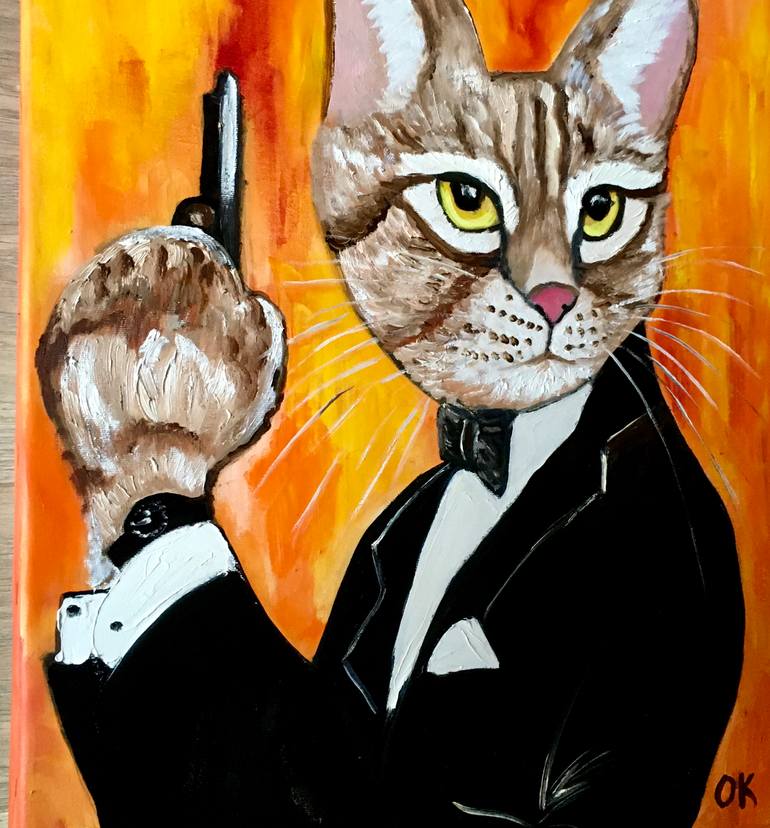 Original Contemporary Animal Painting by Olga Koval