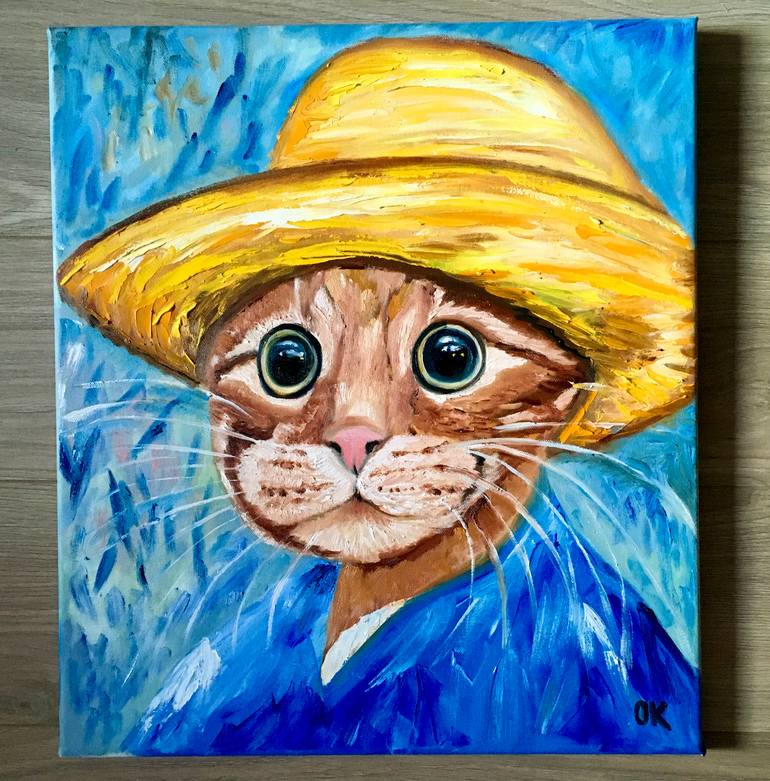 Original Expressionism Animal Painting by Olga Koval