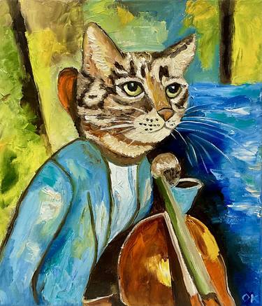 Original Impressionism Animal Paintings by Olga Koval