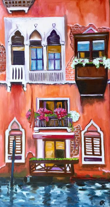 Original Expressionism Architecture Paintings by Olga Koval