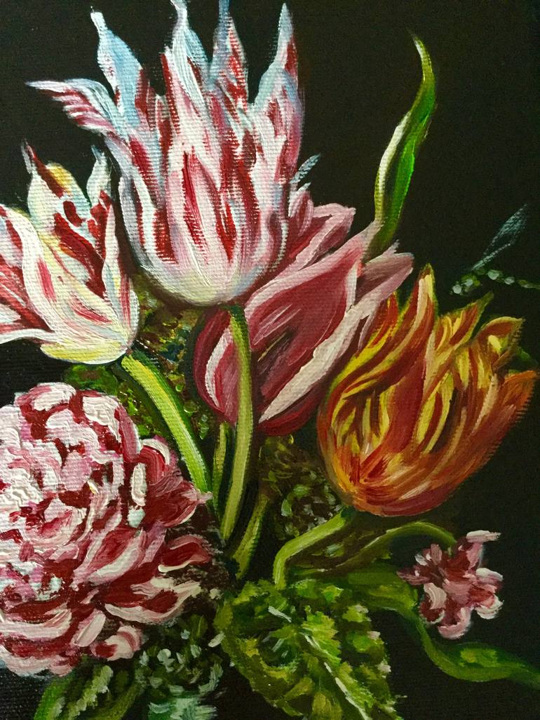 Original Floral Painting by Olga Koval