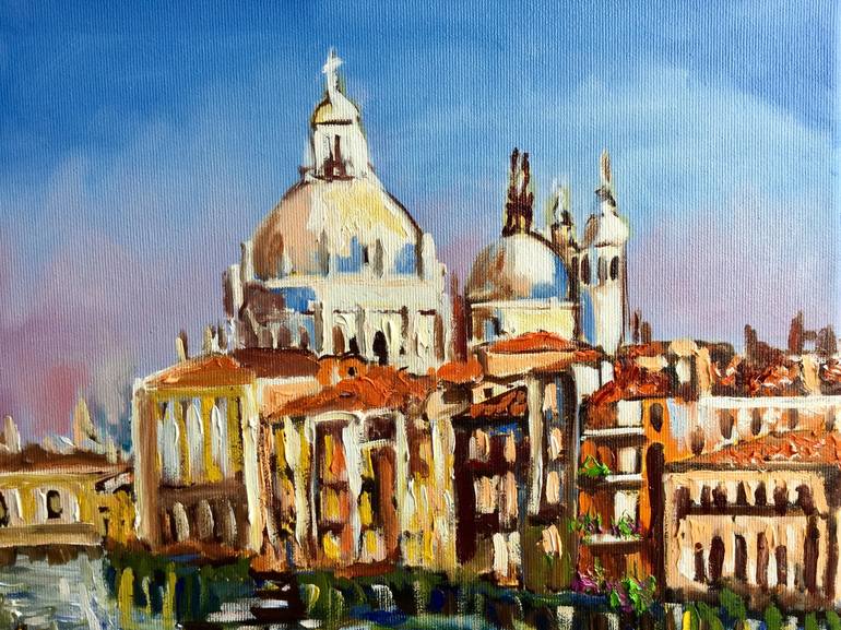 Original Architecture Painting by Olga Koval