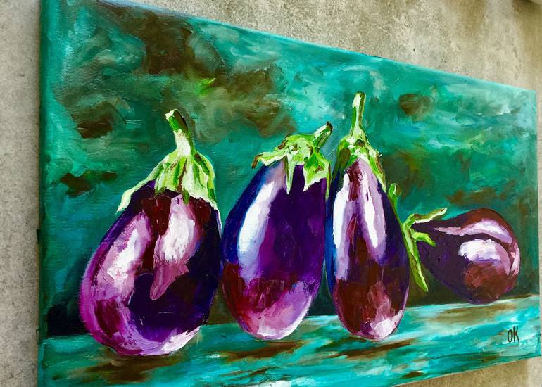 Original Expressionism Food Painting by Olga Koval