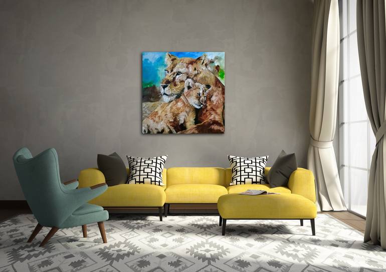 Original Animal Painting by Olga Koval